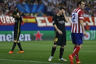 1-0 loss to Atlético sends Barça out of Champions League.