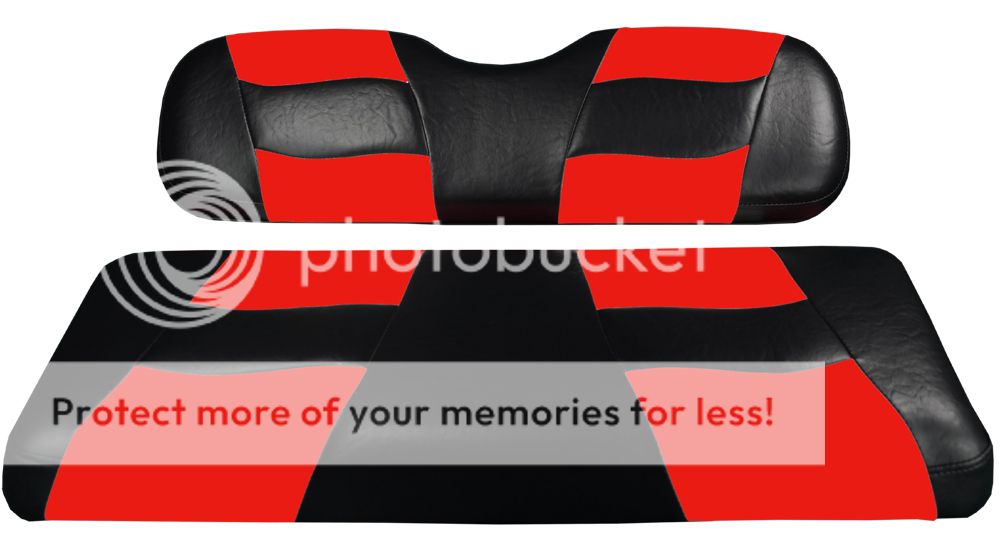 RIPTIDE FRONT SEAT COVER DRIVE BLACK/RED