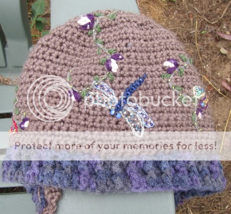 Embroidered and Beaded Crochet Hat. CRAFTSTER CRAFT CHALLENGES