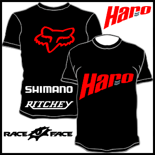 Haro Bike T Shirt Polo Jersey Shimano Race Face Ritchey