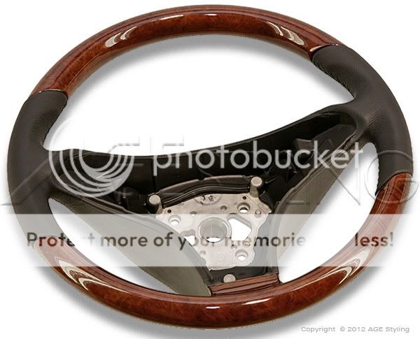 Mercedes Benz SL R230 CLS Class W219 SLK R171 Wood Leather Steering Wheel New