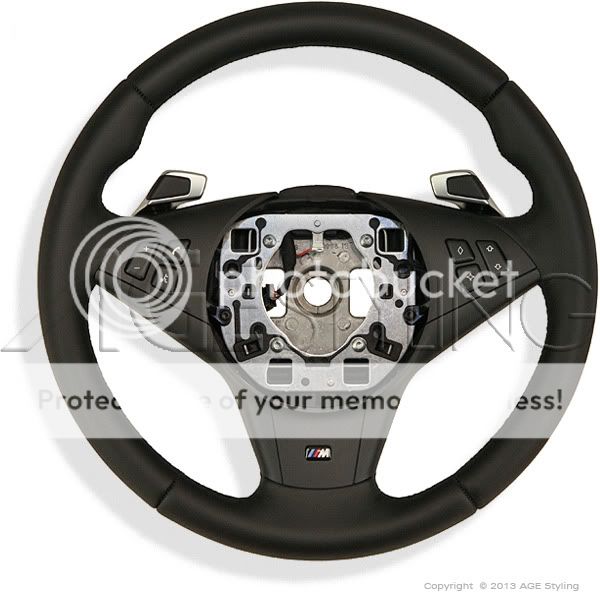 BMW 5 Ser E60 E61 6 Ser E63 E64 M Tech Steering Wheel w Gear Paddle Shifters New