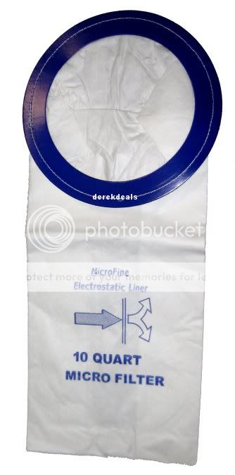 10 Vacuum Bags to fit Pro Team, 10 Qt. Backpack  